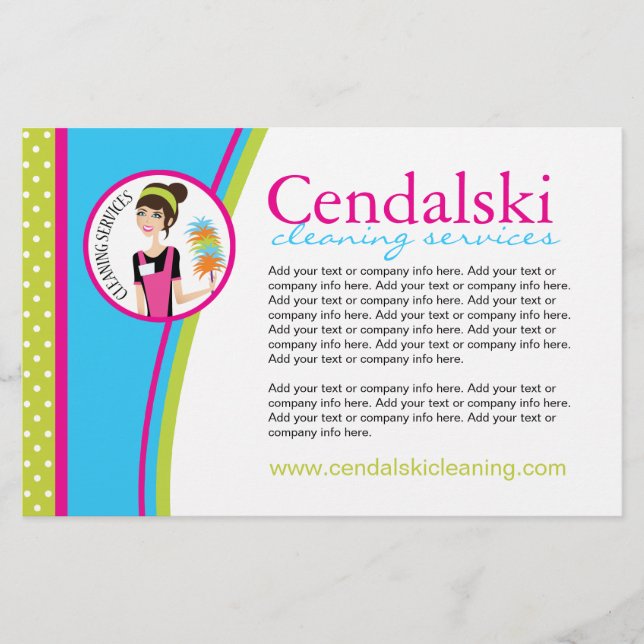 Städning Service Flyer (Framsidan)