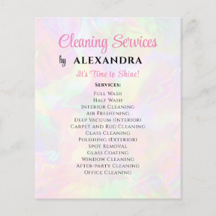 Städning Service House-Elegant HoloGraph Flygblad