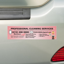 Städning service Household Janitorial Maid Bildekal