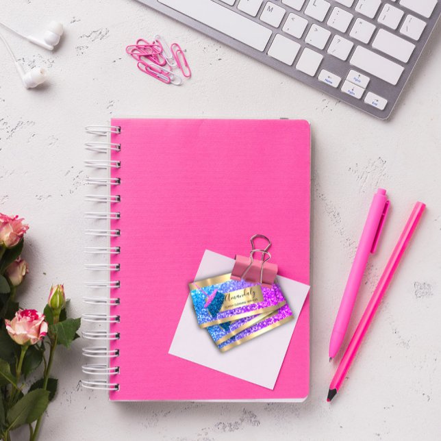 Städning Service Maid House behålla Guld Rosa Visitkort (Skapare uppladdad)