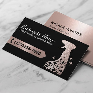 Städning Service Modern Ro Guld Spray Cleaner (ren Visitkort