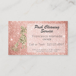 Städning Service Ro Guld Glitter + 14K mall Visitkort