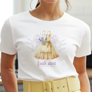 Städning Service Watercolor Lavender Apron T Shirt
