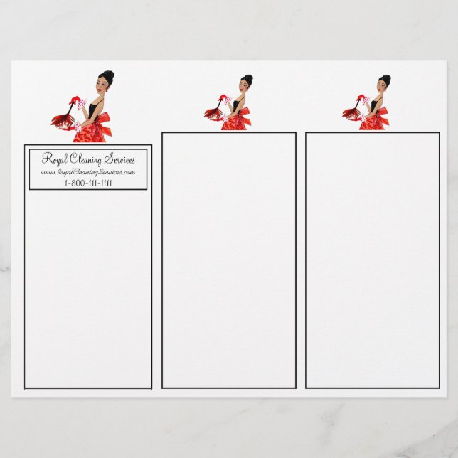 Städning Services - African American Diva Flyers (Framsida)