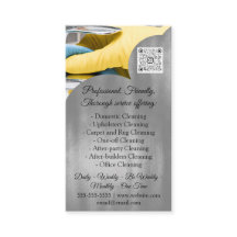 Städning Services House Beeping QRCode Photo Grått