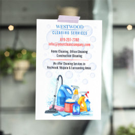 Städning tjänst flygblad