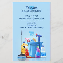 Städning tjänst flygblad