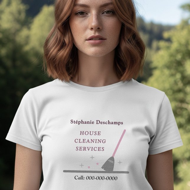 Städning tjänst för hus t shirt (House Cleaning Service T-Shirt)