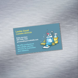 Städning tjänst magnetiska visitkort