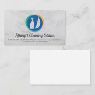 Städning tjänst Maid Logotyp Marble Visitkort