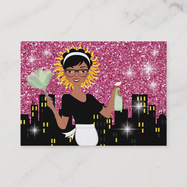 Städning tjänst - SRF Visitkort (Framsida)