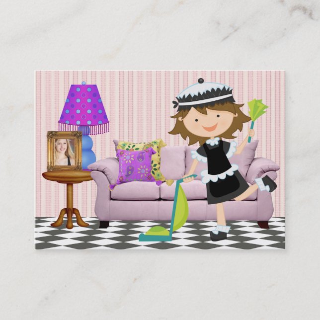 Städning tjänst - SRF Visitkort (Framsida)