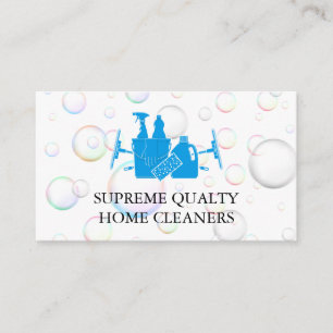 Städning tjänster Bakgrund för soap Bubbles Visitkort