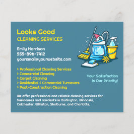Städning tjänster flygblad