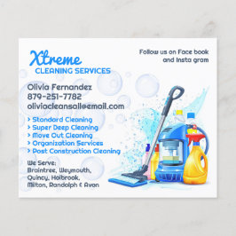 Städning tjänster flygblad