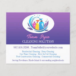 Städning tjänster flygblad