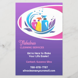 Städning tjänster flygblad