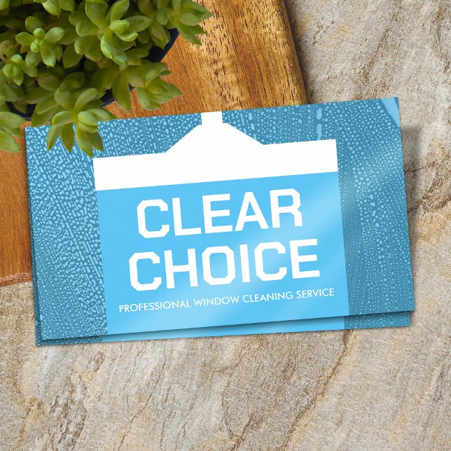 Städning tjänster för coolans minimala fönster visitkort (Skapare uppladdad)