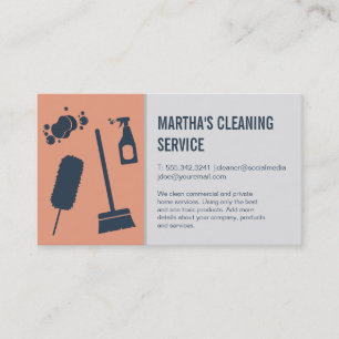 Städning tjänster Förråd Maid Visitkort