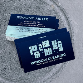 Städning tjänster i professionellen Fönster Visitkort