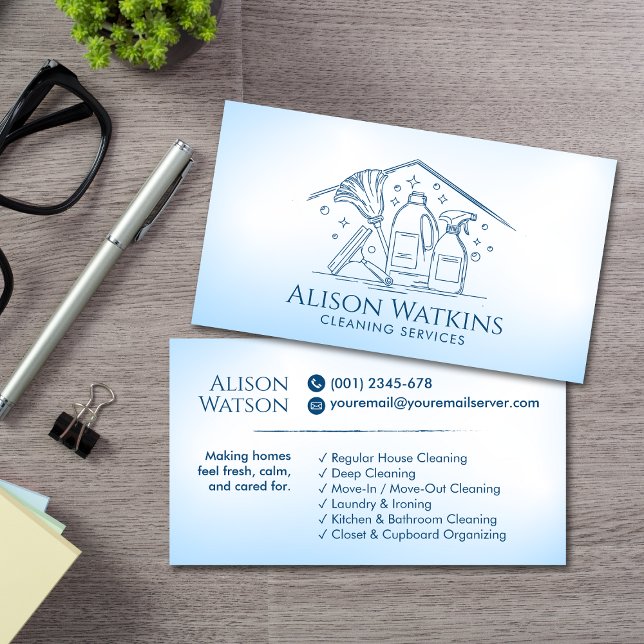 Städning tjänster - konst visitkort (Skapare uppladdad)