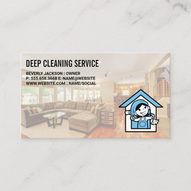 Städning tjänster | Levnadslokal Visitkort (Framsida)