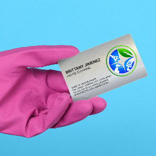 Städning tjänster   Maid Dusting Logotyp Visitkort