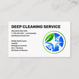 Städning tjänster Maid Städning Renare Logotyp Visitkort