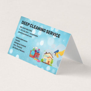 Städning tjänster Sprakling Maid Cleaner Visitkort