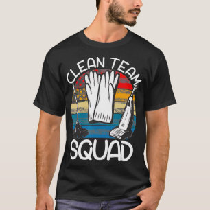Städning Uniform Clean Team Squad Housekeeper Funn T Shirt