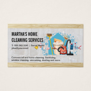 Städning utrustning   Maid Visitkort