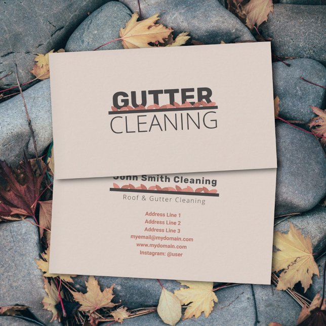 Städning Visitkort (Gutter Cleaning Business Card)