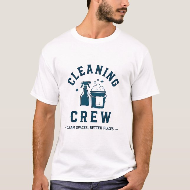 🧽 Städningsgrupp Professionell Service Team 🧽 T Shirt (Framsida)