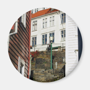 Stads- avläsare - Bergen i norge Magnet