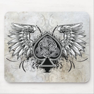 Stads- Celtic Gaelicfnurra Mousepad för bevingad Musmatta