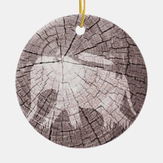 Stads- elefant julgransprydnad keramik (Framsidan)