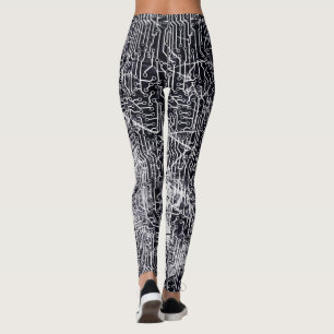 Stads- gatastil går runt stiger ombord leggings