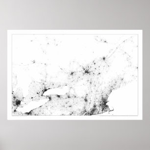 Stads- Kanada folkräkning Dotmap Poster