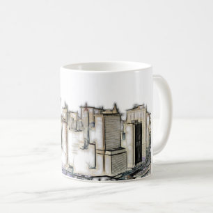 Stads- New York horisont Kaffemugg