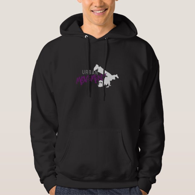Stads- rörelseHoodie - "flickastil ", Tröja Med Luva (Framsida)