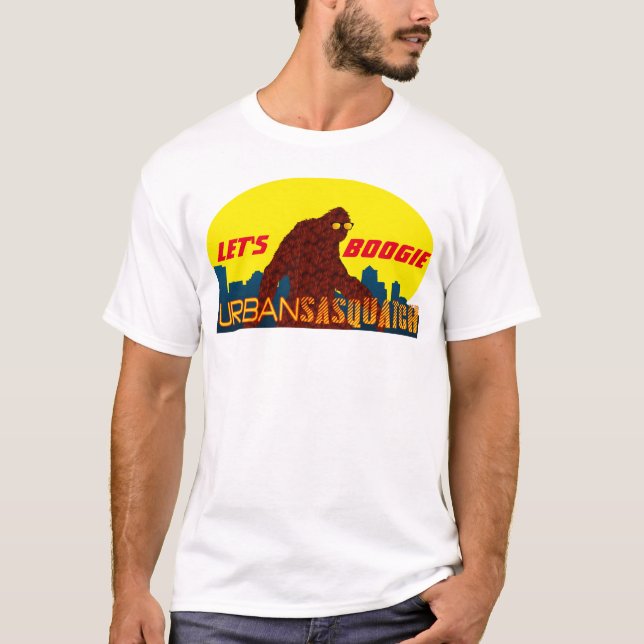 Stads- Sasquatch l5At oss boogien T Shirt (Framsida)