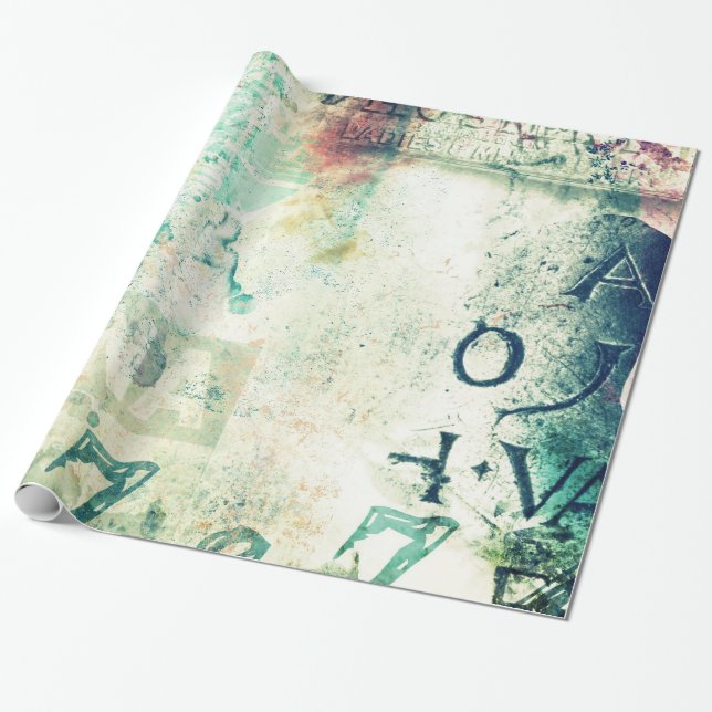 stads- slående in papper för grafitti presentpapper (Utrullad)