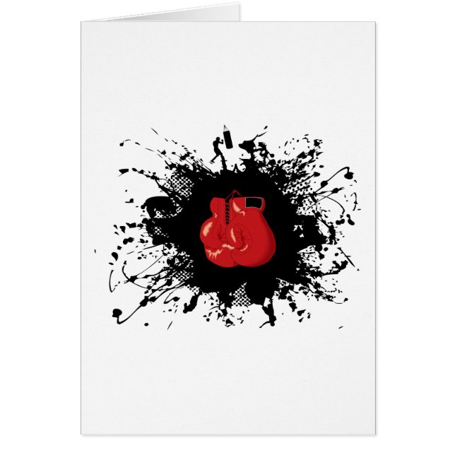 Stads- stil för boxning hälsningskort (Framsidan)