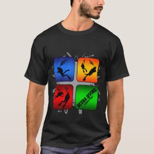 Stads- stil för fantastisk dyka t-shirt