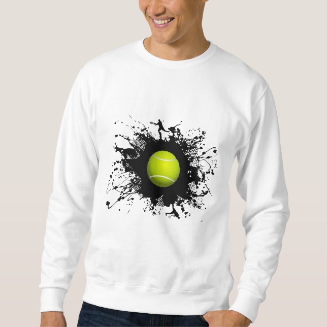 Stads- stil för tennis lång ärmad tröja (Framsida)