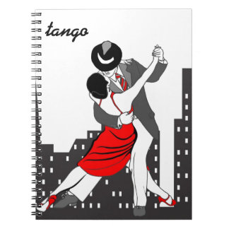 Stads- tango anteckningsbok med spiral