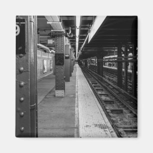 Stads- tunnelbananfoto magnet