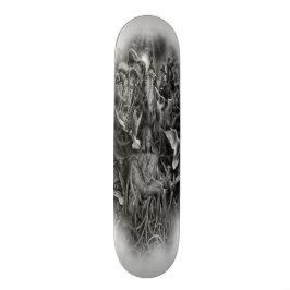 Stads- underjordiskt apokalypsdäck mini skateboard bräda 18,5 cm