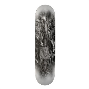 Stads- underjordiskt apokalypsdäck mini skateboard bräda 18,5 cm