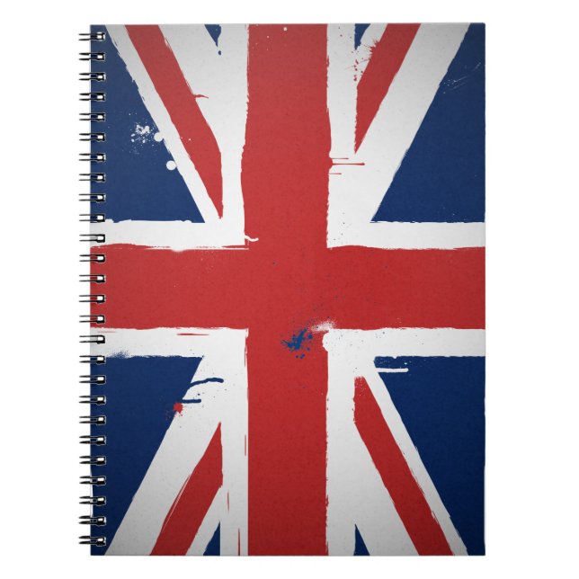 Stads- United Kingdom Anteckningsbok Med Spiral (Framsidan)